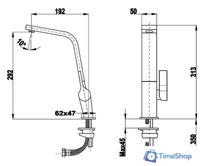 Смеситель TEKA Maestro 116030004 - Изображение №6 — Интернет-магазин Time-Shop