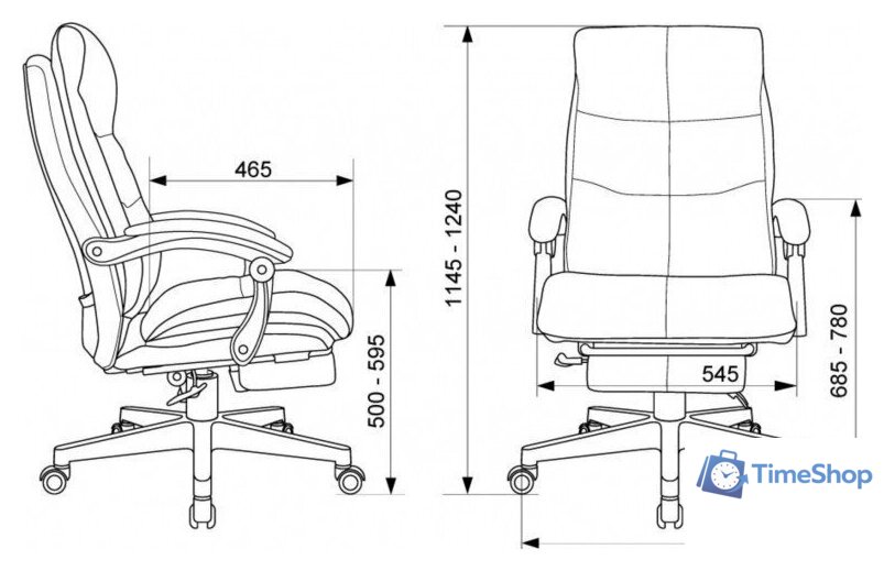 Офисное кресло Бюрократ CH-824MSG-BF (слоновая кость) - Изображение №17 — Интернет-магазин Time-Shop