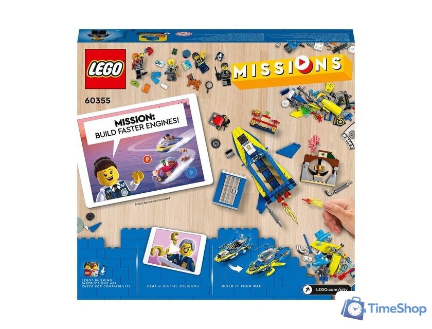 Конструктор LEGO City 60355 Детективные миссии водной полиции - Изображение №6 — Интернет-магазин Time-Shop