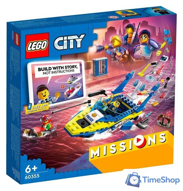 Конструктор LEGO City 60355 Детективные миссии водной полиции - Изображение №1 — Интернет-магазин Time-Shop