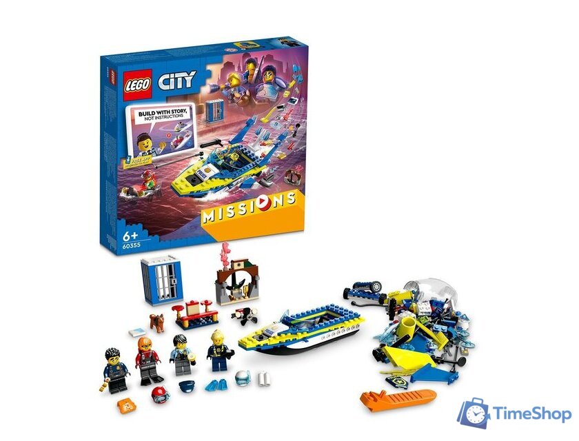 Конструктор LEGO City 60355 Детективные миссии водной полиции - Изображение №7 — Интернет-магазин Time-Shop