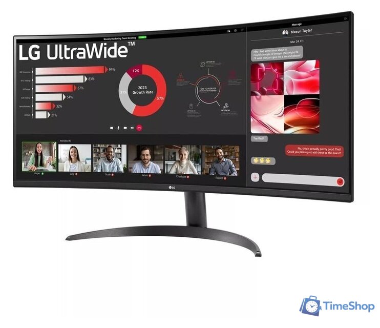Монитор LG UltraWide 34WR50QC-B - Изображение №3 — Интернет-магазин Time-Shop