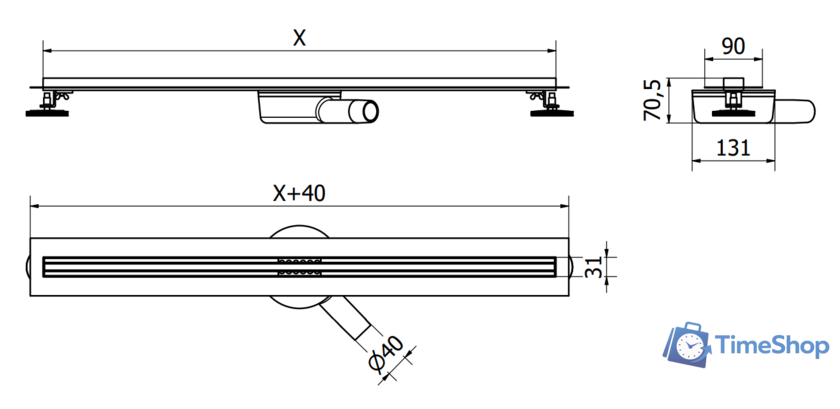 Трап/канал Mexen Flat 360 Slim Chrome 1041160 - Изображение №6 — Интернет-магазин Time-Shop