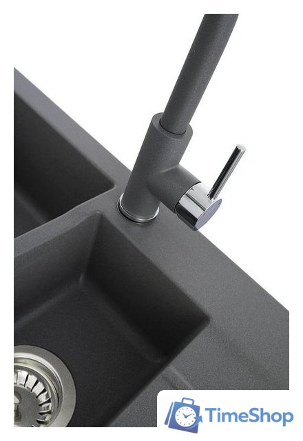 Кухонная мойка Kernau KGS A 6079 1.5B1D Grey Metallic - Изображение №6 — Интернет-магазин Time-Shop