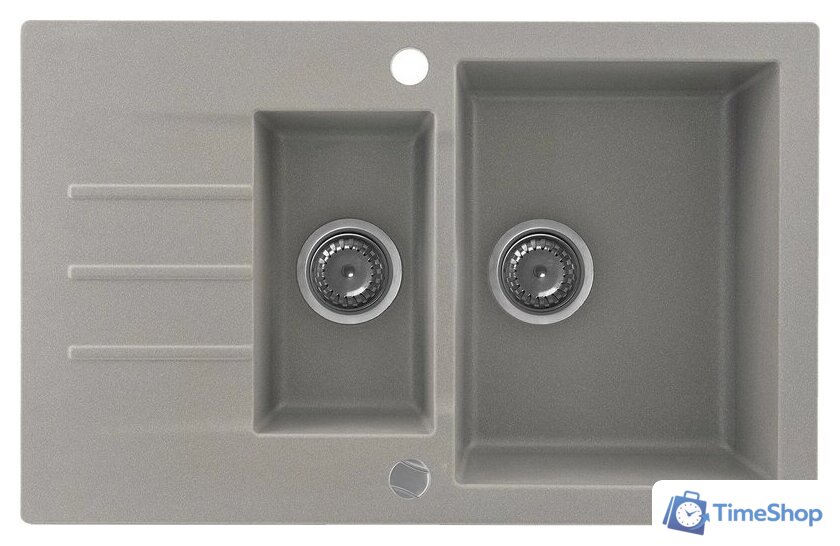 Кухонная мойка Kernau KGS A 6079 1.5B1D Grey Metallic - Изображение №1 — Интернет-магазин Time-Shop