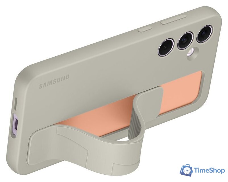 Чехол для телефона Samsung Standing Grip Case Galaxy A55 (серый) - Изображение №4 — Интернет-магазин Time-Shop