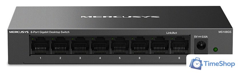 Неуправляемый коммутатор Mercusys MS108GS - Изображение №1 — Интернет-магазин Time-Shop