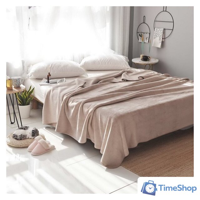 Покрывало Sofi De MarkO София 160x220 Пл-Сб015-160x220 (бежевый 1) - Изображение №1 — Интернет-магазин Time-Shop