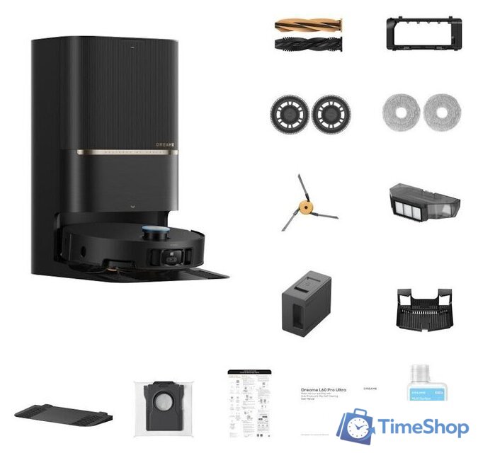 Робот-пылесос Dreame Robot Vacuum L60 Pro Ultra Black RLL56CE0 (евровилка, черный) - Изображение №23 — Интернет-магазин Time-Shop