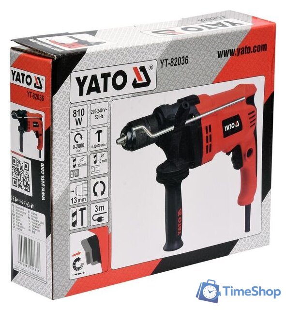 Ударная дрель Yato YT-82036 - Изображение №4 — Интернет-магазин Time-Shop