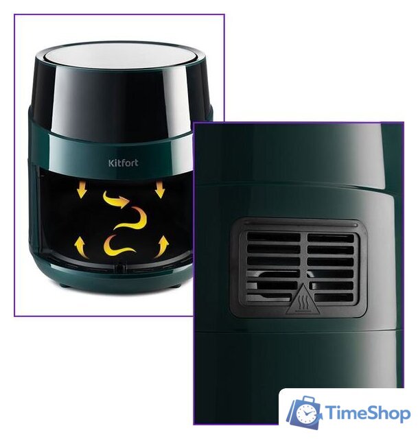 Аэрогриль (аэрофритюрница) Kitfort KT-2222 - Изображение №4 — Интернет-магазин Time-Shop