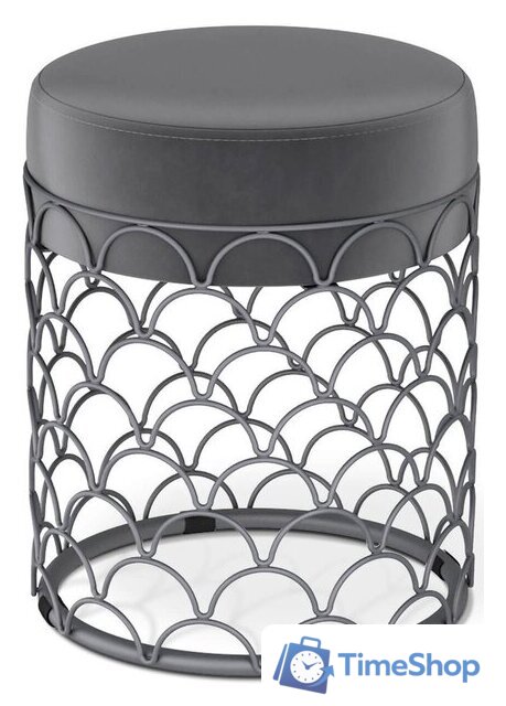 Пуфик Sheffilton SHT-B13 (угольно-серый/графит муар) - Изображение №1 — Интернет-магазин Time-Shop