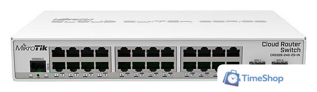 Управляемый коммутатор 3-го уровня Mikrotik CRS326-24G-2S+IN - Изображение №1 — Интернет-магазин Time-Shop