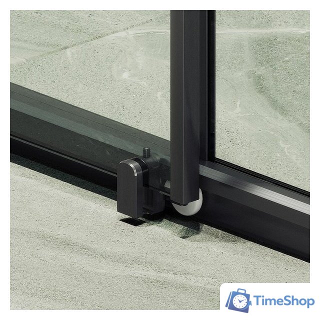 Душевая дверь MaybahGlass 195x120 MGD-1276-6 (бесцветный/черный) - Изображение №6 — Интернет-магазин Time-Shop