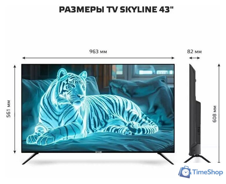 Телевизор Skyline 43LST6385 - Изображение №7 — Интернет-магазин Time-Shop