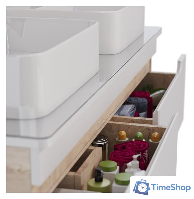  Lemark Тумба под умывальник Olivia 120 LM08OL125T (дуб кантри) - Изображение №6 — Интернет-магазин Time-Shop