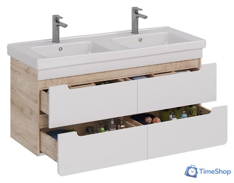  Lemark Тумба под умывальник Olivia 120 LM08OL125T (дуб кантри) - Изображение №3 — Интернет-магазин Time-Shop