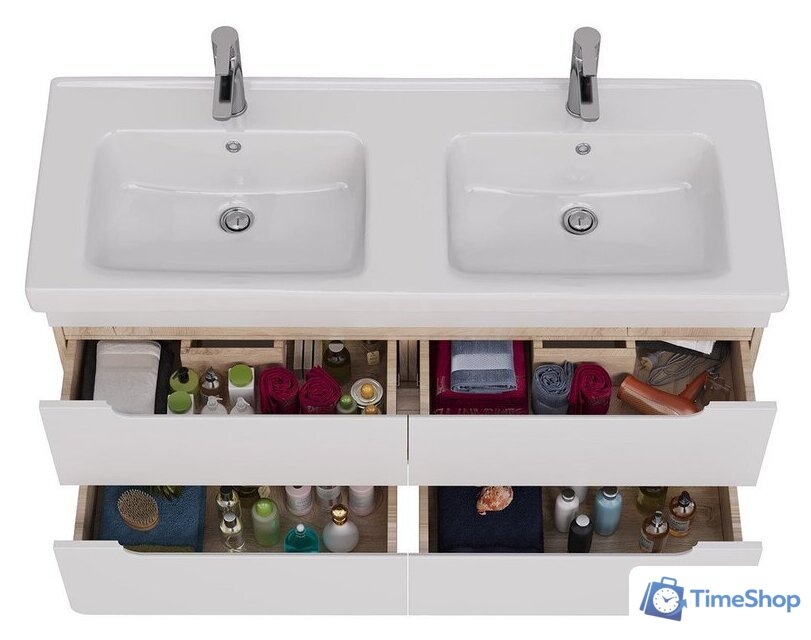  Lemark Тумба под умывальник Olivia 120 LM08OL125T (дуб кантри) - Изображение №4 — Интернет-магазин Time-Shop