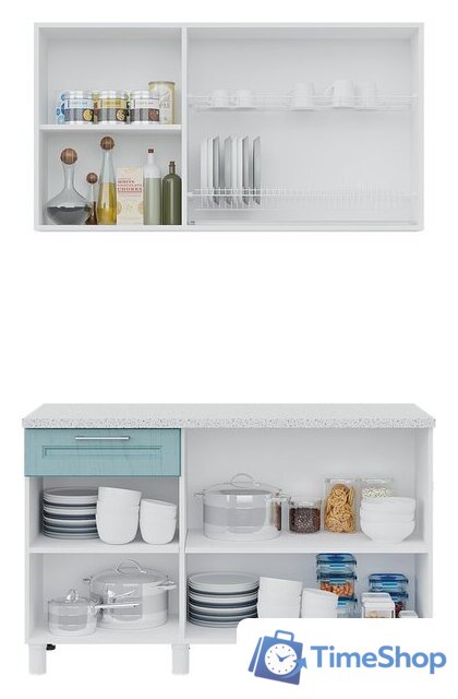 Готовая кухня Горизонт Trend 1300 (белый/арктик/мурено) - Изображение №3 — Интернет-магазин Time-Shop