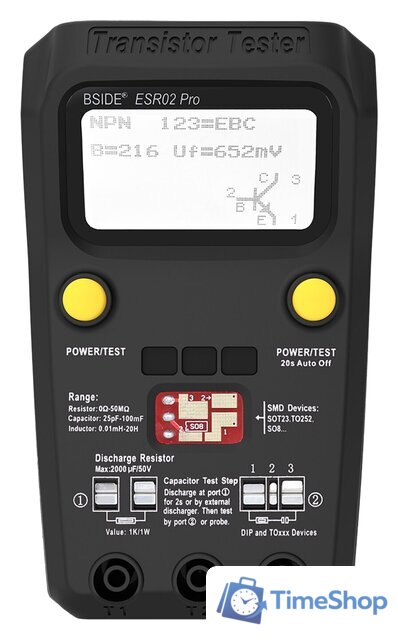 Тестер Bside ESR02 Pro (черный) - Изображение №1 — Интернет-магазин Time-Shop