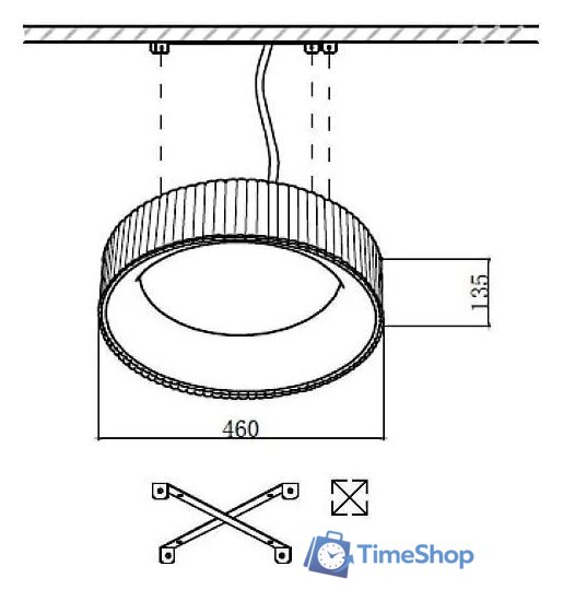 Припотолочная люстра Sonex Sharmel 7714/56L - Изображение №2 — Интернет-магазин Time-Shop