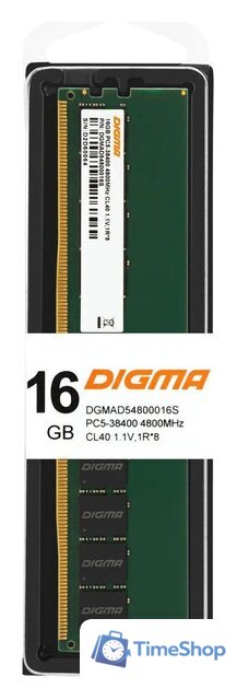 Оперативная память Digma 16ГБ DDR5 4800 МГц DGMAD54800016S - Изображение №10 — Интернет-магазин Time-Shop