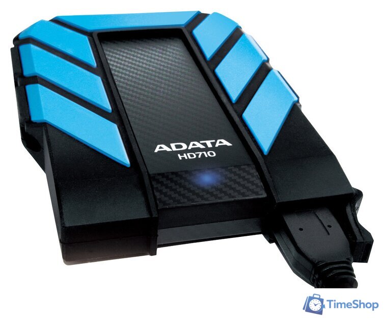 Внешний накопитель ADATA DashDrive Durable HD710 1TB Blue (AHD710-1TU3-CBL) - Изображение №3 — Интернет-магазин Time-Shop