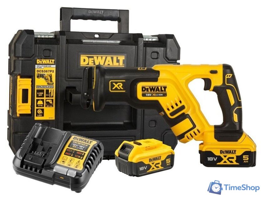 Сабельная пила DeWalt DCS369P2 (с 2-мя АКБ, кейс) - Изображение №1 — Интернет-магазин Time-Shop