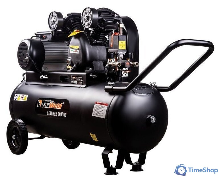 Компрессор FoxWeld Aeromax 390/100 7290 - Изображение №1 — Интернет-магазин Time-Shop