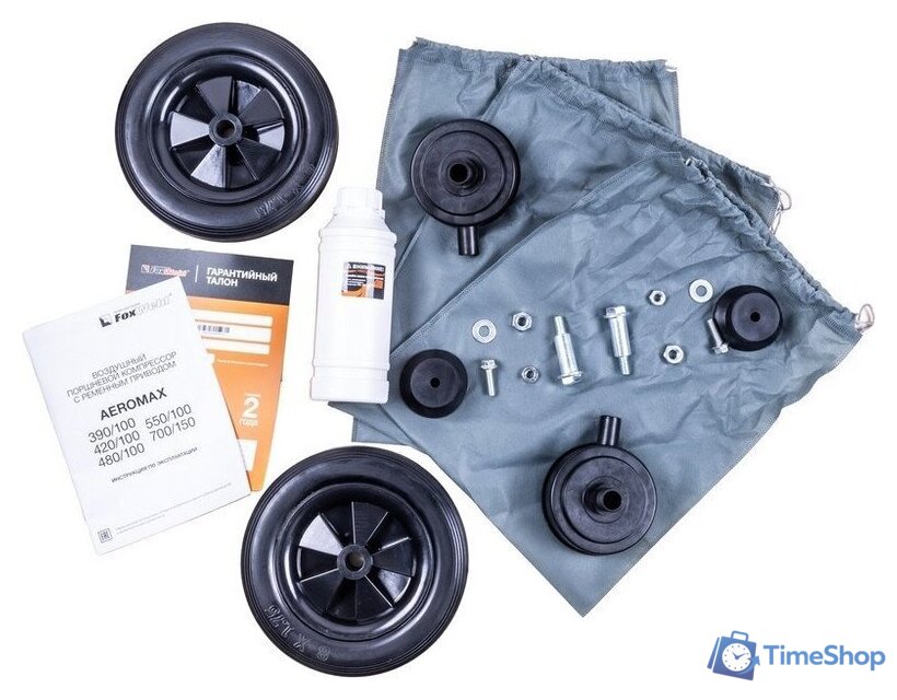 Компрессор FoxWeld Aeromax 390/100 7290 - Изображение №6 — Интернет-магазин Time-Shop