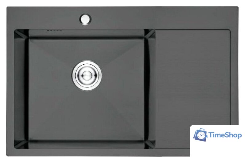 Кухонная мойка Gerhans K37851B-L (левая, графит) - Изображение №1 — Интернет-магазин Time-Shop