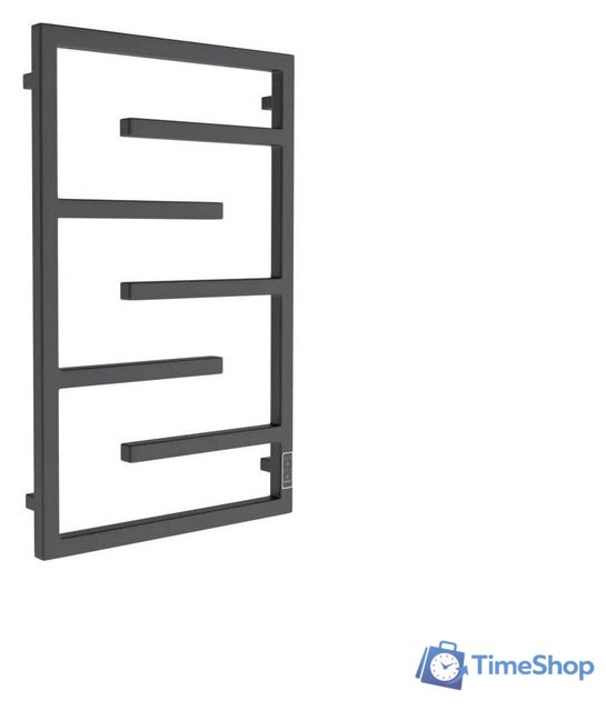 Полотенцесушитель Маргроид Ferrum Preim СНШ профильный 80*50 Черный матовый, скрытого монтажа, таймер справа - Изображение №1 — Интернет-магазин Time-Shop