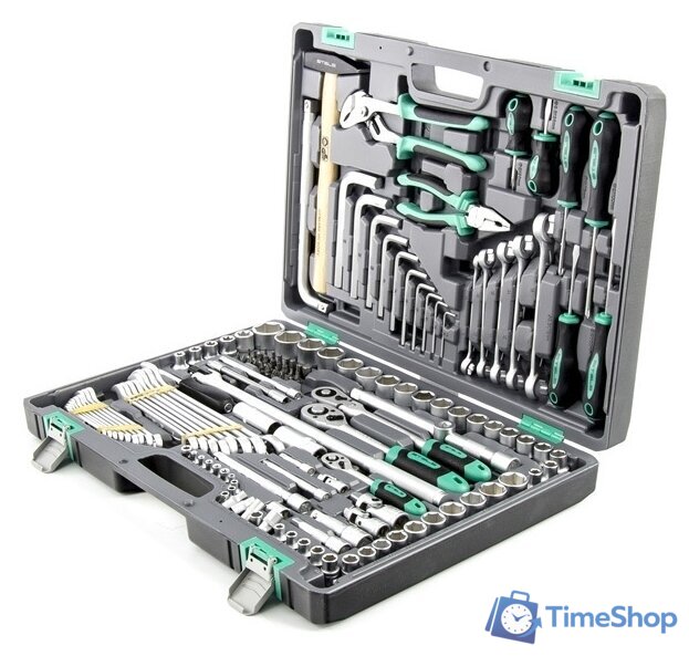 Универсальный набор инструментов Stels 14107 (142 предмета) - Изображение №2 — Интернет-магазин Time-Shop