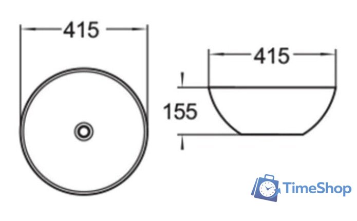 Умывальник SantiLine SL-1039 - Изображение №2 — Интернет-магазин Time-Shop