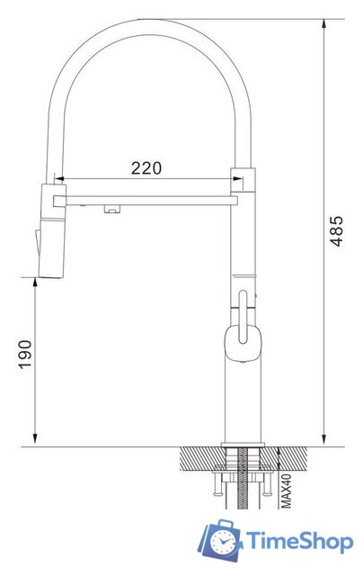 Смеситель Rose R358 - Изображение №7 — Интернет-магазин Time-Shop