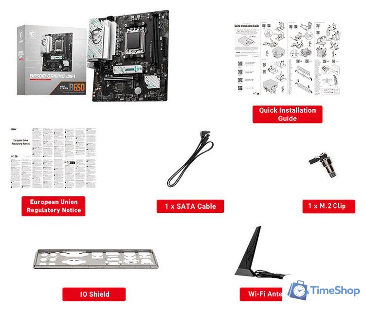 Материнская плата MSI B650M Gaming WiFi - Изображение №2 — Интернет-магазин Time-Shop
