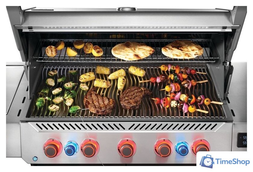 Газовый гриль для дачи Napoleon Prestige 665 Connected RSIB P665VXRSIBPSS-PL - Изображение №4 — Интернет-магазин Time-Shop