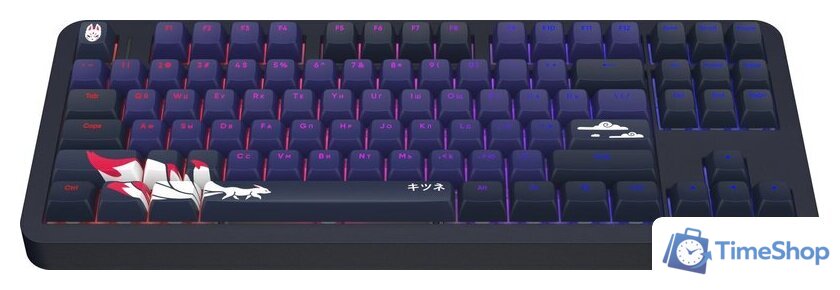 Клавиатура Red Square Alumix TKL Classic Kitsune (черный, g3ms Aquamarine) - Изображение №2 — Интернет-магазин Time-Shop