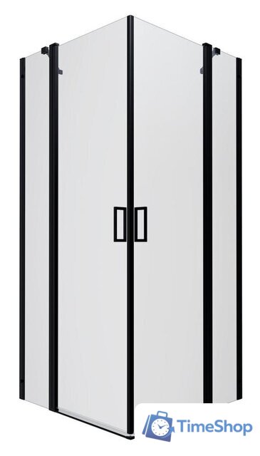 Душевой уголок Triton Тау Блэк А1 90х90 без поддона (прозрачное стекло) - Изображение №1 — Интернет-магазин Time-Shop