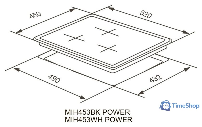 Варочная панель Meferi MIH453BK Power - Изображение №10 — Интернет-магазин Time-Shop