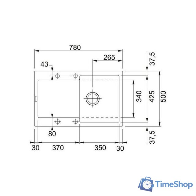 Кухонная мойка Franke MRG 611-78 (черный матовый) - Изображение №2 — Интернет-магазин Time-Shop