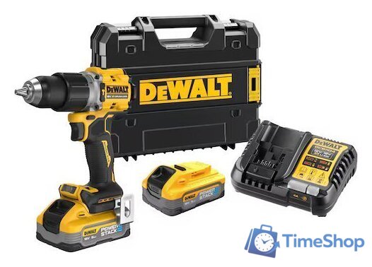 Ударная дрель-шуруповерт DeWalt DCD805H2T (с 2-мя АКБ 5 Ач, кейс) - Изображение №1 — Интернет-магазин Time-Shop