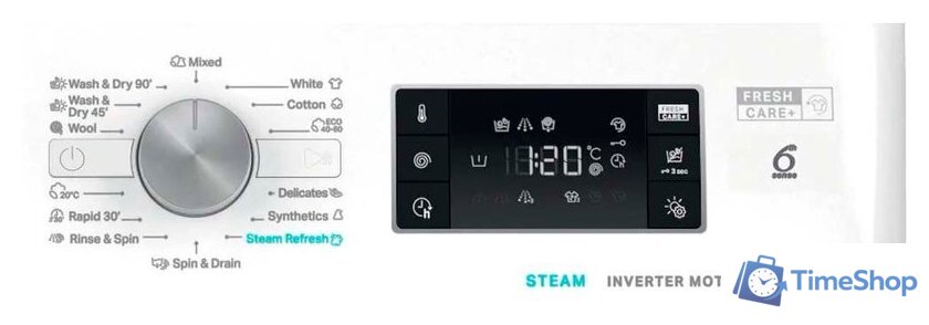 Стирально-сушильная машина Whirlpool FFWDB 864489 SV EE - Изображение №8 — Интернет-магазин Time-Shop