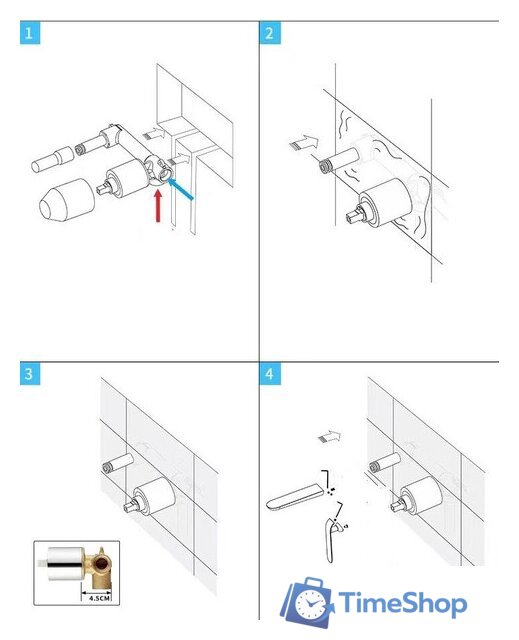 Смеситель Esko SM28 B - Изображение №2 — Интернет-магазин Time-Shop