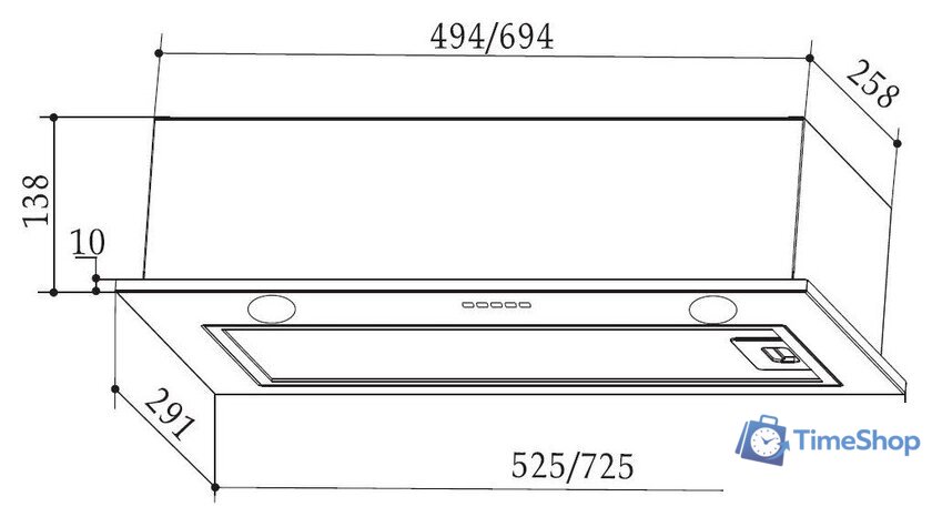 Кухонная вытяжка Weissgauff FIONA 60 BL - Изображение №16 — Интернет-магазин Time-Shop