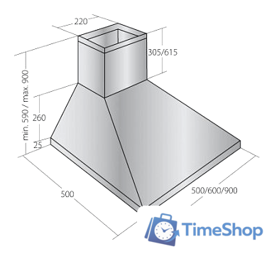 Кухонная вытяжка Akpo Classic 60 WK-4 (черный) - Изображение №2 — Интернет-магазин Time-Shop