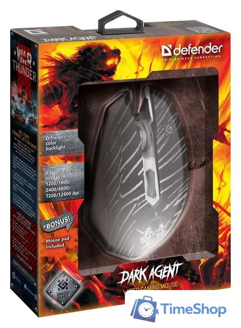 Игровая мышь Defender Dark Agent GM-590L - Изображение №5 — Интернет-магазин Time-Shop