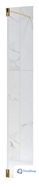 Душевая стенка RGW Z-070Gb 352207003-16 (золото браш/прозрачное стекло) - Изображение №1 — Интернет-магазин Time-Shop