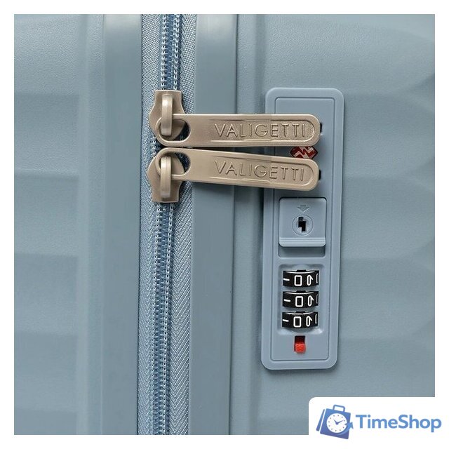 Чемодан-спиннер VALIGETTI 344-306/4-VG-20BLU (голубой) - Изображение №8 — Интернет-магазин Time-Shop