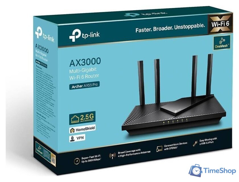 Wi-Fi роутер TP-Link Archer AX55 Pro - Изображение №7 — Интернет-магазин Time-Shop